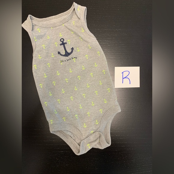 Joe Fresh Other - ⭐️2/$5.00⭐️ Joe Fresh 6-12m Anchor Print Tank Onsie